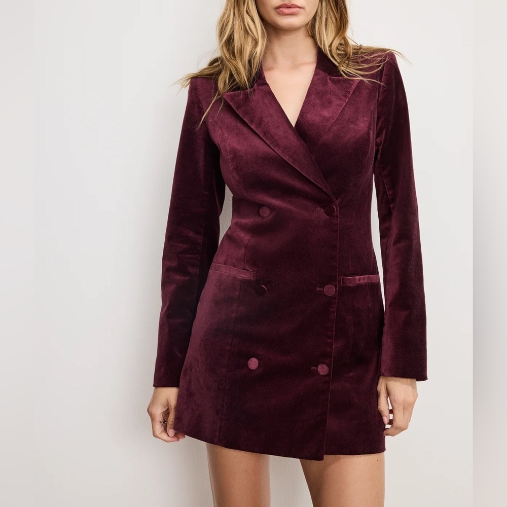 NWT Good American Velvet Exec Blazer Dress Plus Size​ - Picture 3 of 8